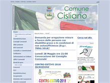 Tablet Screenshot of comune.cisliano.mi.it